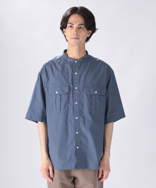 niko and...(ニコアンド)の「バイオワッシャーアーミーシャツ(シャツ/ブラウス・メンズ・ベージュ/ブルー/オフホワイト・MEDIUM/LARGE)」の7枚目の写真