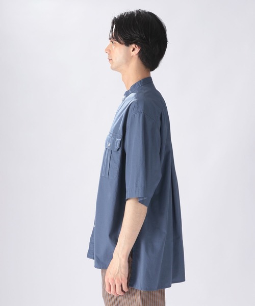 niko and...(ニコアンド)の「バイオワッシャーアーミーシャツ(シャツ/ブラウス・メンズ・ベージュ/ブルー/オフホワイト・MEDIUM/LARGE)」の8枚目の写真