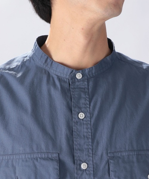 niko and...(ニコアンド)の「バイオワッシャーアーミーシャツ(シャツ/ブラウス・メンズ・ベージュ/ブルー/オフホワイト・MEDIUM/LARGE)」の10枚目の写真