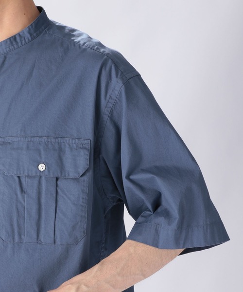 niko and...(ニコアンド)の「バイオワッシャーアーミーシャツ(シャツ/ブラウス・メンズ・ベージュ/ブルー/オフホワイト・MEDIUM/LARGE)」の11枚目の写真