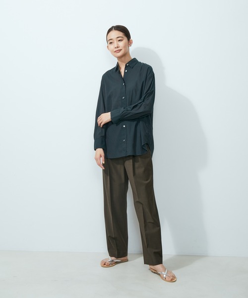 SALON adam et rope'（サロン アダム エ ロペ）の「オーバーチェックシャツ/無地（シャツ/ブラウス・レディース・ホワイト/ダークグリーン/ブルー系その他/ブラウン系その他2・FREE）」の16枚目の写真
