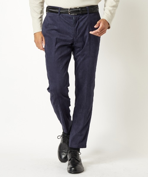 MEN'S BIGI（メンズビギ）の「コマスエードストレッチスラックス【セットアップ対応】（スラックス・メンズ・キャメル/グレー/ネイビー・01/02/03/04）」の9枚目の写真