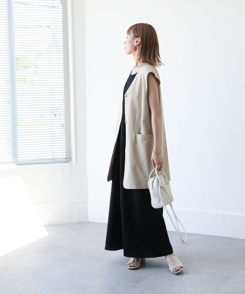 Chillfar(チルファー)の「アメスリロングワンピース(ワンピース・レディース・ブラック/ブラウン/ライム/アイボリー・MEDIUM/LARGE)」の12枚目の写真