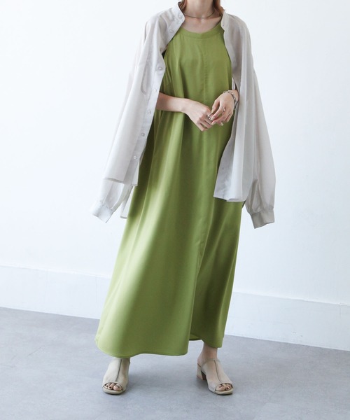 Chillfar(チルファー)の「アメスリロングワンピース(ワンピース・レディース・ブラック/ブラウン/ライム/アイボリー・MEDIUM/LARGE)」の21枚目の写真