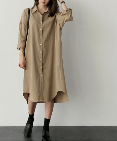 セール ミディ丈 シャツワンピース シャツワンピース A Lot Of Love ア ロット オブ ラブ のファッション通販 Zozotown