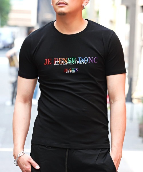 LUXSTYLE(ラグスタイル)の「立体ウレタンプリントTシャツ(Tシャツ/カットソー・メンズ・ホワイト/ブラック・M/L)」の2枚目の写真