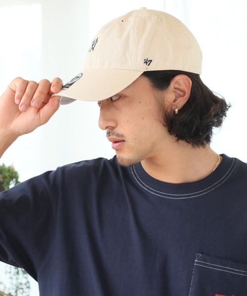 ALWAYS GOOD TIME（オルウェイズグッドタイム）の「【47BRAND/フォーティーセブンブランド】MLB メジャーリーグ ベースボールキャップ ローキャップ（キャップ・メンズ・カーキ/アイボリー/ブルー/ネイビー/ホワイト/ブラック・FREE）」の15枚目の写真