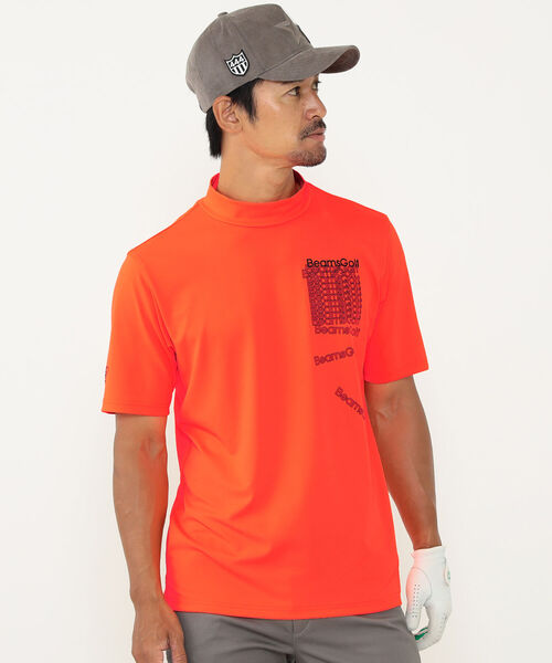 MEN＞BEAMS GOLF ORANGE LABEL / ロゴ グラフィック モックネック