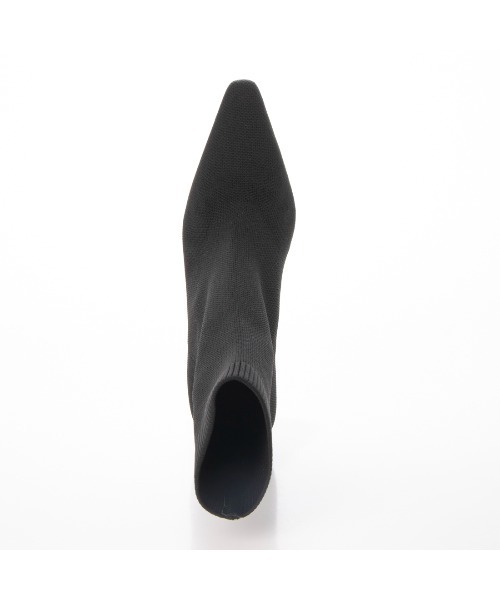 EVOL(イーボル)の「【EVOL】7cmデザインヒールニットショートブーツ BT23517(ブーツ・レディース・ブラック/ベージュ/アイボリー・22.5cm/23.5cm/24.5cm/23.0cm/24.0cm/22.0cm)」の8枚目の写真