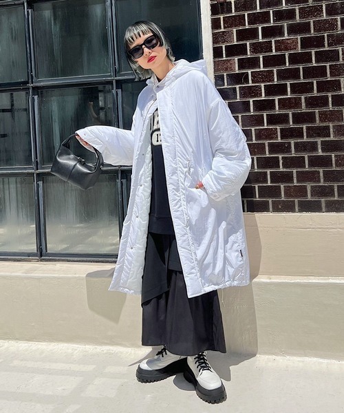 PAGEBOY（ページボーイ）の「CORDURAモッズコート（モッズコート・レディース・ブラック/オフホワイト・FREE）」の6枚目の写真