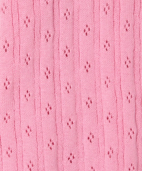 LOWRYS FARM（ローリーズファーム）の「エリツキアイレットカーディガン　347776（カーディガン/ボレロ・キッズ・ブラック/ピンク/オレンジ/アイボリー・110cm/120cm/130cm/140cm/150cm）」の13枚目の写真