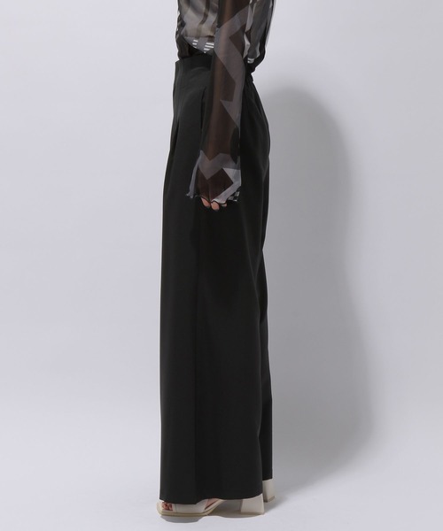 HARE（ハレ）の「2WAYスーパーハイウエストパンツ(HARE)（スラックス・レディース・ブラック/グレー・FREE）」の12枚目の写真