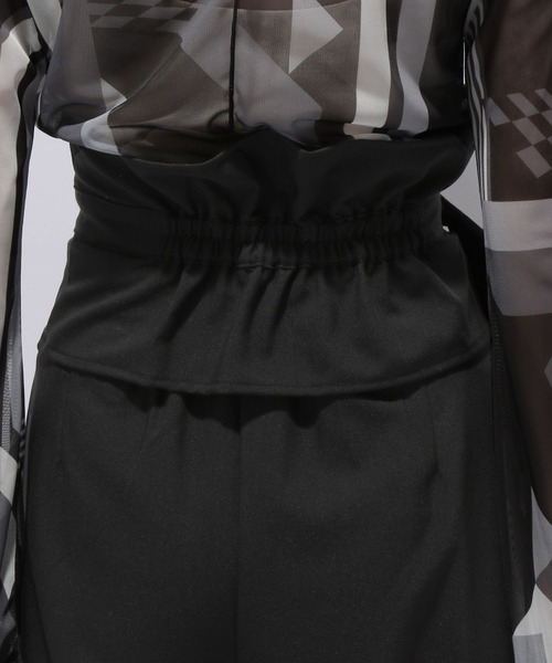 HARE（ハレ）の「2WAYスーパーハイウエストパンツ(HARE)（スラックス・レディース・ブラック/グレー・FREE）」の15枚目の写真