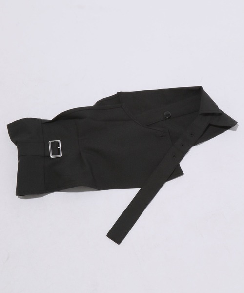 HARE（ハレ）の「2WAYスーパーハイウエストパンツ(HARE)（スラックス・レディース・ブラック/グレー・FREE）」の18枚目の写真