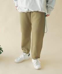 くらレタリングスウェットパンツベージュM メンズのスウェットパンツ（ベージュ系・防風）ファッション通販