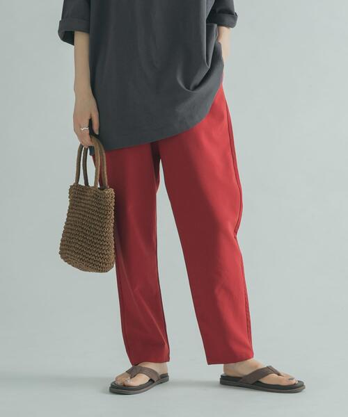 FORK&SPOON（フォークアンドスプーン）の「FORK&SPOON　リラックステーパードパンツ（その他パンツ・レディース・グレー/カーキ/レッド系その他・1/2）」の14枚目の写真