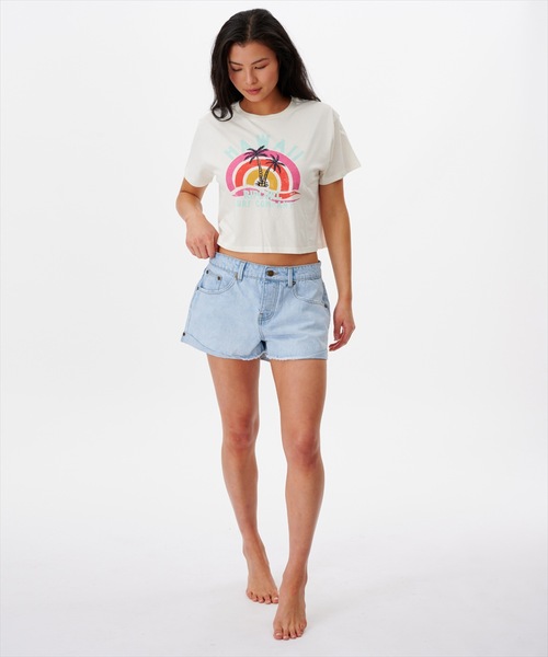 rip curl(リップカール)の「【RIP CURL リップカール】レディースプリントクロップTシャツ(Tシャツ/カットソー・レディース・ゴールド/ナチュラル/ダークブルー・SMALL/MEDIUM/LARGE/X-SMALL)」の13枚目の写真