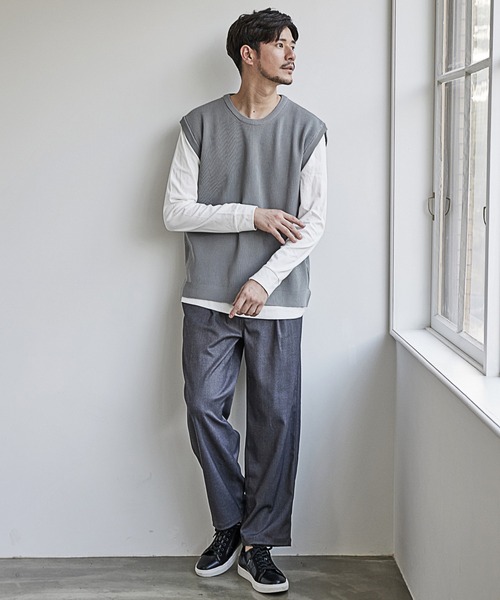 UNION STATION（ユニオンステーション）の「アンサンブルニットベスト/セットアイテム/マシンウォッシャブル（ベスト・メンズ・ベージュ/ネイビー/グレー・LL/M/L）」の15枚目の写真