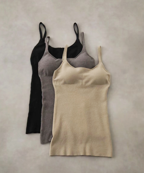 EMILY WEEK(エミリーウィーク)の「【nakes/ネイクス】BRA TANK(タンクトップ・レディース・ブラック/チャコールグレー・MEDIUM/LARGE)」の3枚目の写真