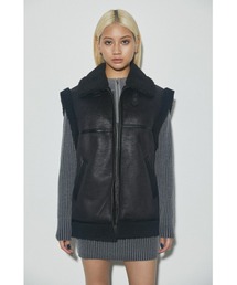 LAGUA GEM（ラグアジェム）の「VINTAGE F/MOUTON VEST フェイク