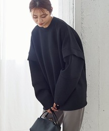 KOBE LETTUCE | デザインスリーブダイバービッグトップス(Tシャツ/カットソー)