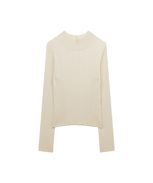 ADIRA（アディラ）の「スタイルアップリブニット（ニット/セーター・レディース・ブラック/アイボリー/ピンク・MEDIUM）」の15枚目の写真