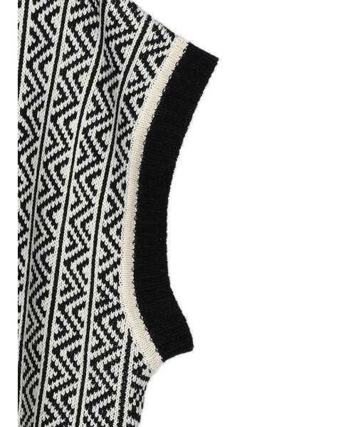 CRAFT STANDARD BOUTIQUE（クラフトスタンダードブティック）の「WJQニットベスト　＊（ベスト・レディース・ブラック/ブラウン・FREE）」の8枚目の写真