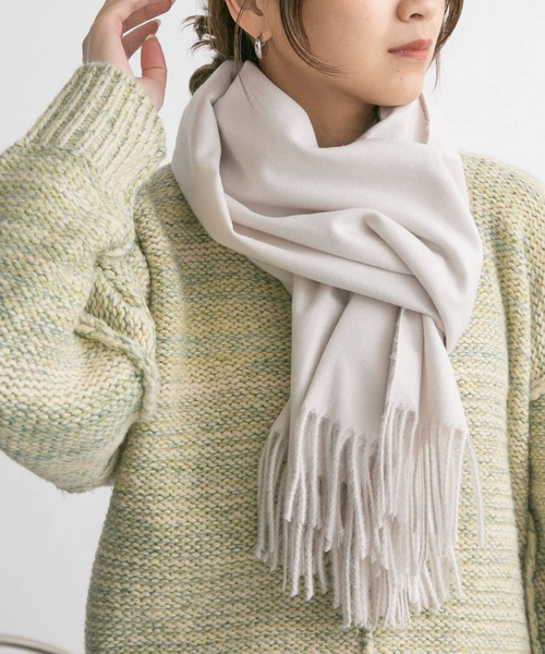KBF(ケイビーエフ)の「カシミヤタッチ無地ストール(ストール/ショール・レディース・ライトブルー/パープル/アイボリー・ONE)」の17枚目の写真