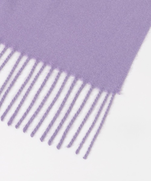 KBF(ケイビーエフ)の「カシミヤタッチ無地ストール(ストール/ショール・レディース・ライトブルー/パープル/アイボリー・ONE)」の5枚目の写真