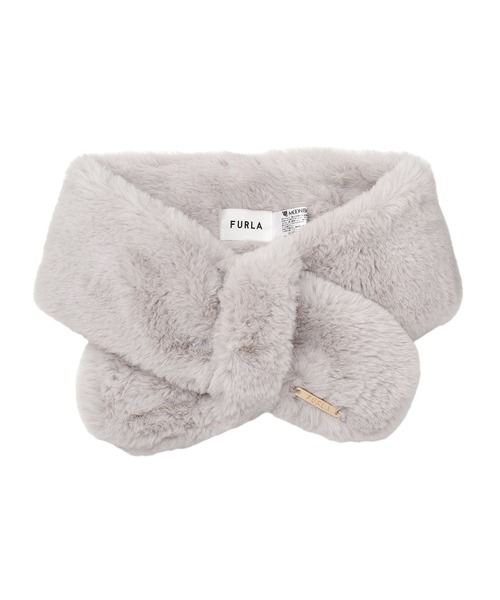 FURLA(フルラ)の「フイクファー ティペット マフラー(マフラー・レディース・ピンク/ブラック/ライトグレー/ベージュ/ラベンダー/オフホワイト/グレー/パープル/スモークピンク/ダークグレー/ベージュ系その他・FREE)」の16枚目の写真