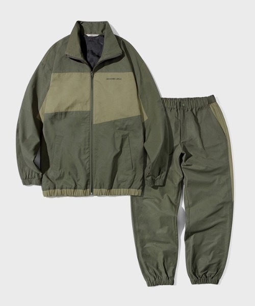 Diamond Layla(ダイアモンドレイラ)の「【Diamond Layla 】セパレートブロックジョガーセット / Separate Block Jogger SET(テーラードジャケット・メンズ・ブラック/ベージュ/グレー/カーキオリーブ・MEDIUM/LARGE/X-LARGE)」の4枚目の写真