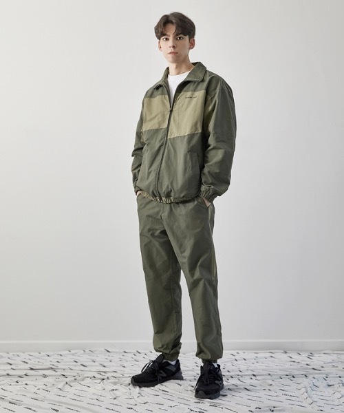 Diamond Layla(ダイアモンドレイラ)の「【Diamond Layla 】セパレートブロックジョガーセット / Separate Block Jogger SET(テーラードジャケット・メンズ・ブラック/ベージュ/グレー/カーキオリーブ・MEDIUM/LARGE/X-LARGE)」の12枚目の写真