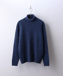 tk.TAKEO KIKUCHI | 【WEB限定】ケーブルタートルニットプルオーバー(ニット/セーター)