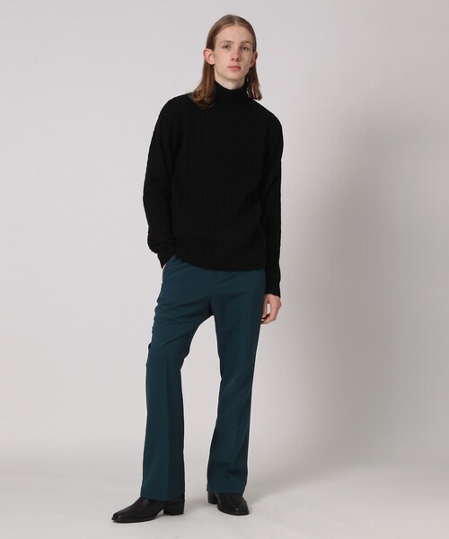 tk.TAKEO KIKUCHI(ティーケータケオキクチ)の「◆【WEB限定】ケーブルタートルニットプルオーバー(ニット/セーター・メンズ・ブラック/ベージュ/オフホワイト/ボルドー/グレー系4/ブルー系6・01/02/03/04)」の19枚目の写真