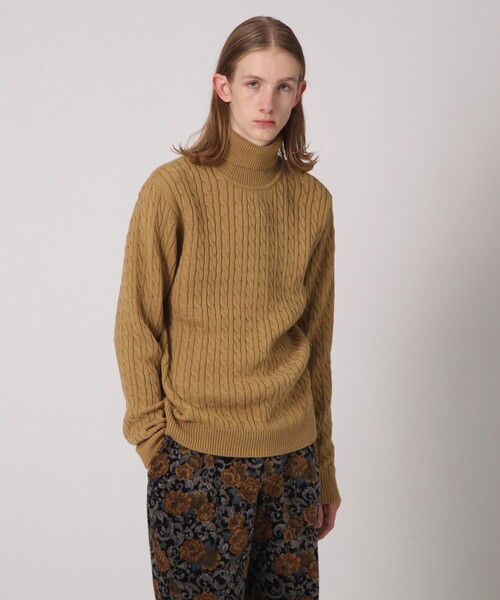 tk.TAKEO KIKUCHI(ティーケータケオキクチ)の「◆【WEB限定】ケーブルタートルニットプルオーバー(ニット/セーター・メンズ・ブラック/ベージュ/オフホワイト/ボルドー/グレー系4/ブルー系6・01/02/03/04)」の21枚目の写真