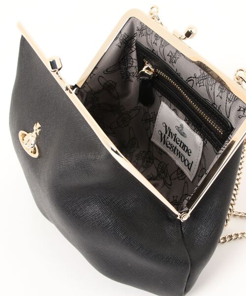 Vivienne Westwood(ヴィヴィアンウエストウッド)の「52020003-L001N-PFFRAME PURSE(ショルダーバッグ・レディース・ブラック/グレー・FREE)」の6枚目の写真