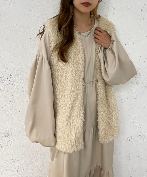 apres jour mignon（アプレジュールミニョン）の「アソートティアードワンピース【ZOZOTOWN限定アイテム】（ワンピース・レディース・パープル/ブラック/アイボリー/グリーン系その他・MEDIUM/X-LARGE/SMALL）」の5枚目の写真