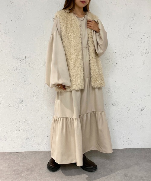 apres jour mignon（アプレジュールミニョン）の「アソートティアードワンピース【ZOZOTOWN限定アイテム】（ワンピース・レディース・パープル/ブラック/アイボリー/グリーン系その他・MEDIUM/X-LARGE/SMALL）」の8枚目の写真