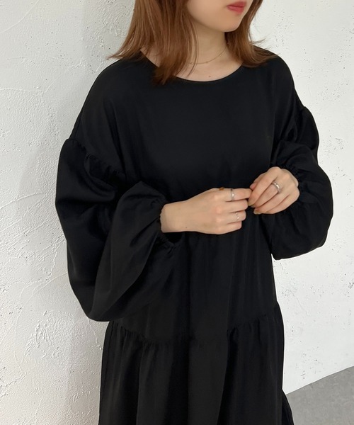 apres jour mignon（アプレジュールミニョン）の「アソートティアードワンピース【ZOZOTOWN限定アイテム】（ワンピース・レディース・パープル/ブラック/アイボリー/グリーン系その他・MEDIUM/X-LARGE/SMALL）」の11枚目の写真