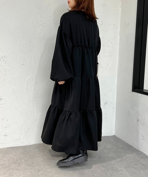 apres jour mignon（アプレジュールミニョン）の「アソートティアードワンピース【ZOZOTOWN限定アイテム】（ワンピース・レディース・パープル/ブラック/アイボリー/グリーン系その他・MEDIUM/X-LARGE/SMALL）」の15枚目の写真