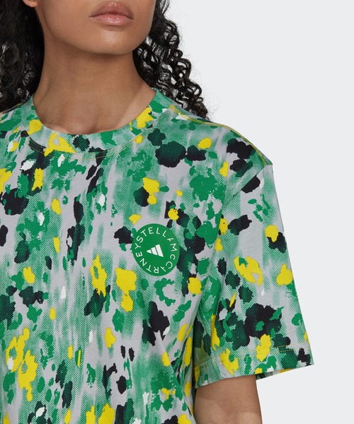 adidas by Stella McCartney（アディダスバイステラマッカートニー）の「【adidas by Stella McCartney】グラフィック 半袖Tシャツ（Tシャツ/カットソー・レディース・グリーン/オレンジ・LARGE/MEDIUM/SMALL/X-LARGE/X-SMALL）」の7枚目の写真