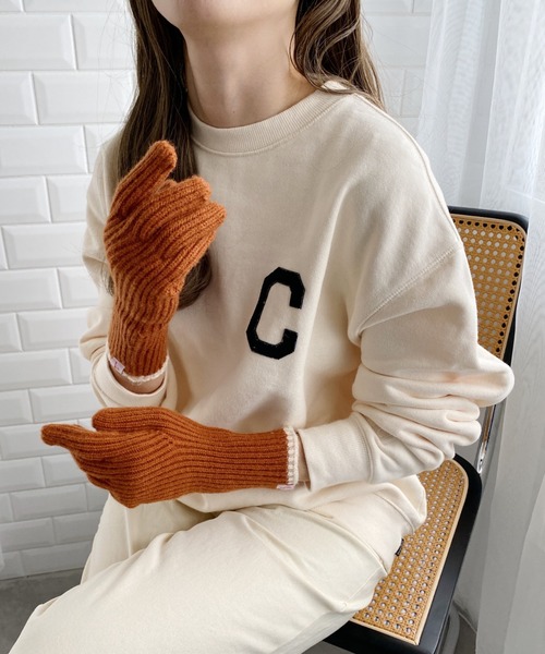 wears(ウェアーズ)の「【スマホ対応】リブニットホールタッチライングローブ 手袋(手袋・レディース・グレー/アイボリー/ブラウン/ブルー/ブラック/レッド/ブルー系その他・FREE)」の19枚目の写真