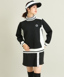ゴルフウェア ロゴカラーブロッキングニット