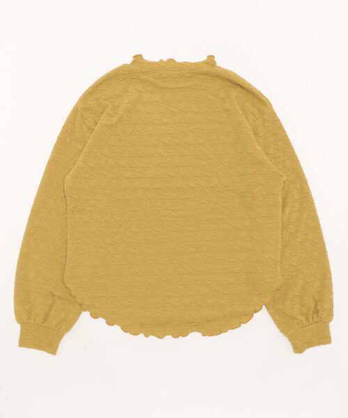 Samansa Mos2 blue（サマンサモスモスブルー）の「キルティングフリル衿プルオーバー（Tシャツ/カットソー・レディース・ブラック/マスタード/オフホワイト・ﾌﾘ-）」の4枚目の写真