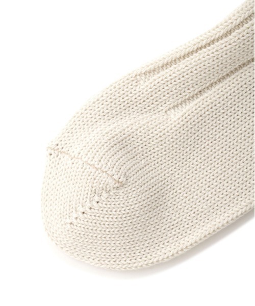 MHL.（エムエイチエル）の「WIDE RIB COTTON SOCK（ソックス/靴下・メンズ・グレー系その他3/ホワイト系その他3/オリーブ・FREE）」の6枚目の写真