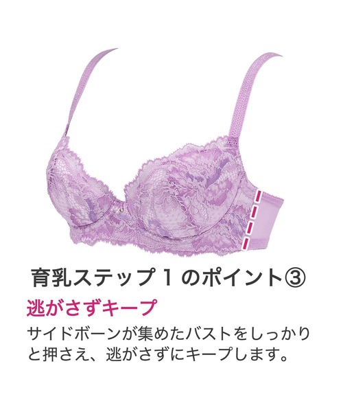 BRADELIS NEWYORK(ブラデリスニューヨーク)の「ジャスミンステップ1ブラ22A3 ブラデリス 育乳補整 補正下着(ブラジャー・レディース・ラベンダー/グリーン・C70/D70/E70/E65/D65/F75/B70/B75/D75/E75/F65/C65/C75/F70)」の9枚目の写真