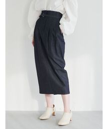 ELENDEEK | タックコクーンスカート【セットアップ可能】(スカート)