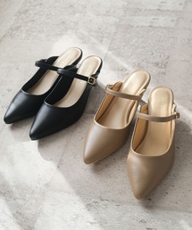 メリージェーンミュールパンプス
