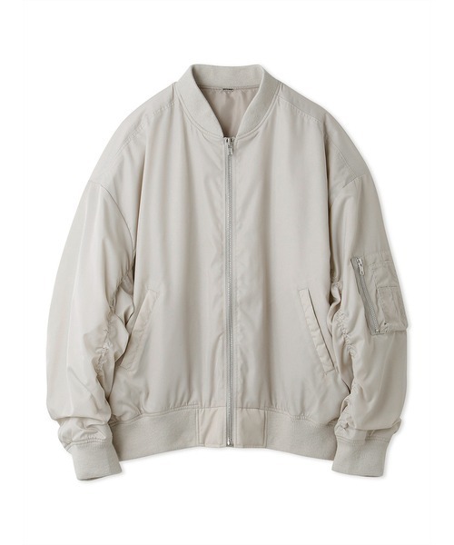 Mila Owen（ミラオーウェン）の「ポケットデザインオーバーサイズMA-1（MA-1・レディース・ブラック/カーキ/アイボリー・1/0）」の16枚目の写真