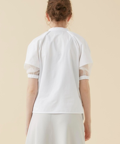 CITY TOKYO(シティトウキョウ)の「【手洗い可能】スリーブコンシャスカットシャツ(シャツ/ブラウス・レディース・ホワイト/ブラック/ブルー・FREE)」の10枚目の写真